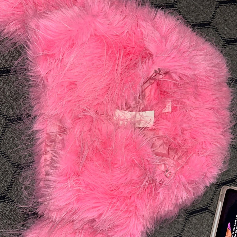Hot & Delicious Pink Faux Fur coat - Picture 1 of 2